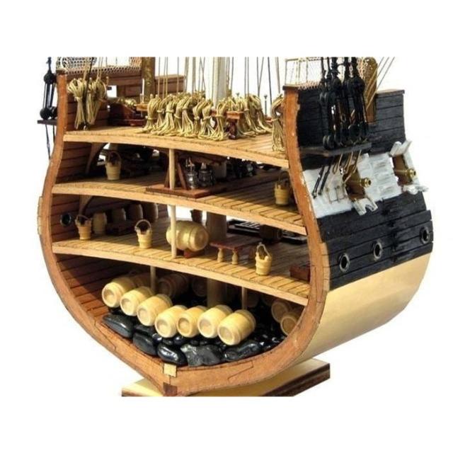 NIDALEモデルクラシック帆船模型キットUSS.Constitution（セクション